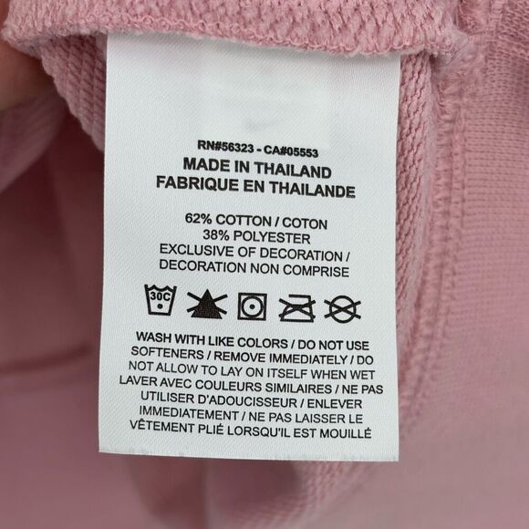Nike Just Do It Cropped Sweatshirt Pink Size Medium - Picture 5 of 5